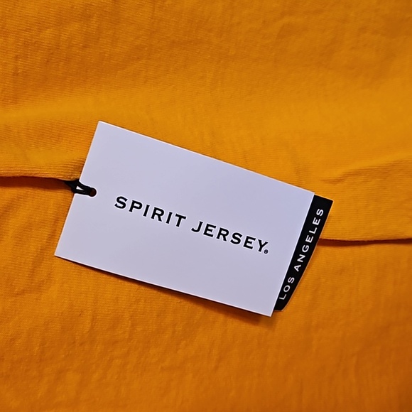 Spirit Jersey Street Wear Long Sleeve Rockefeller Puffy Print Shirt NWT - Picture 2 of 8